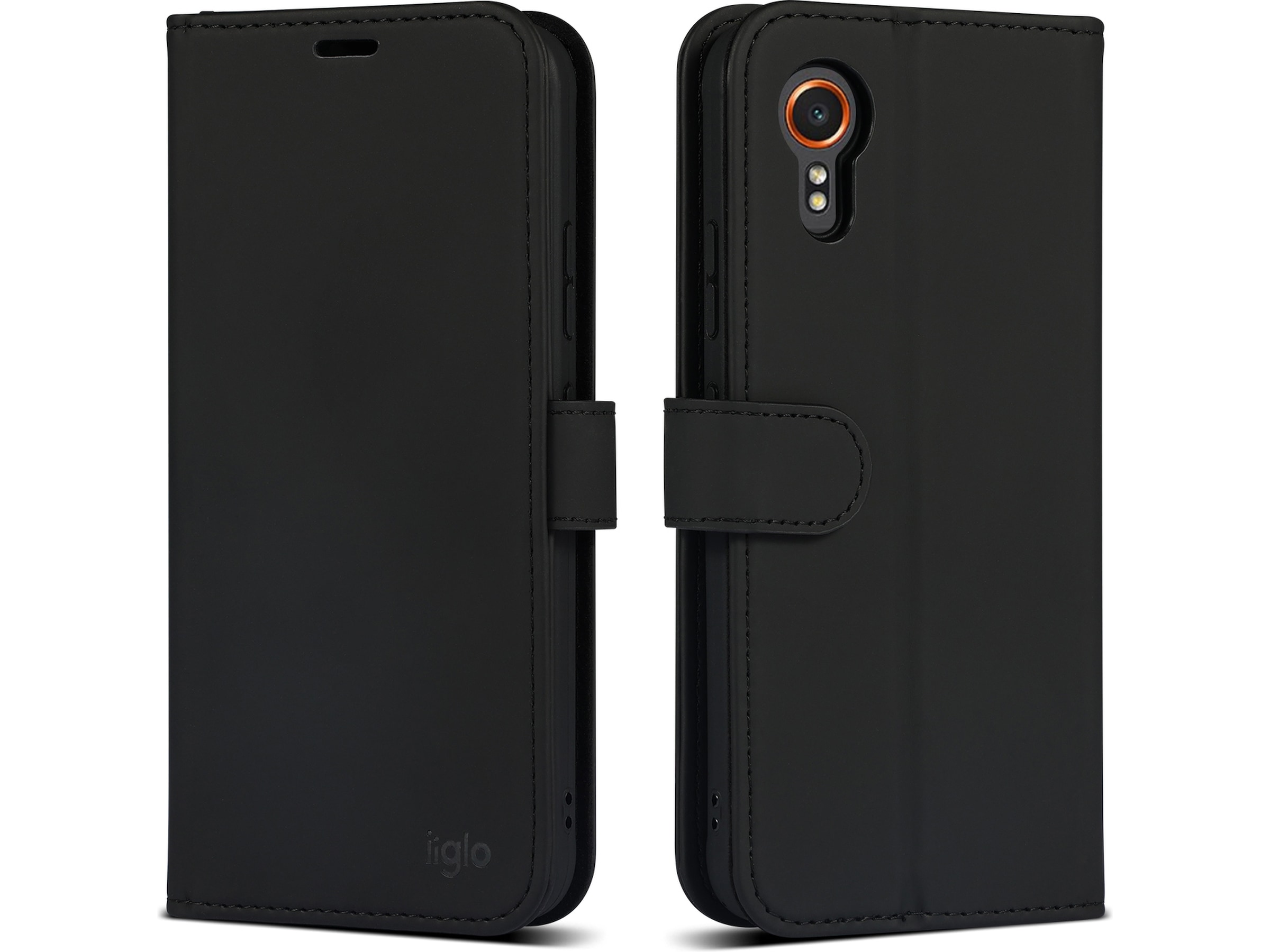 iiglo Samsung XCover 7 Plånboksfodral (svart) Mobilskal