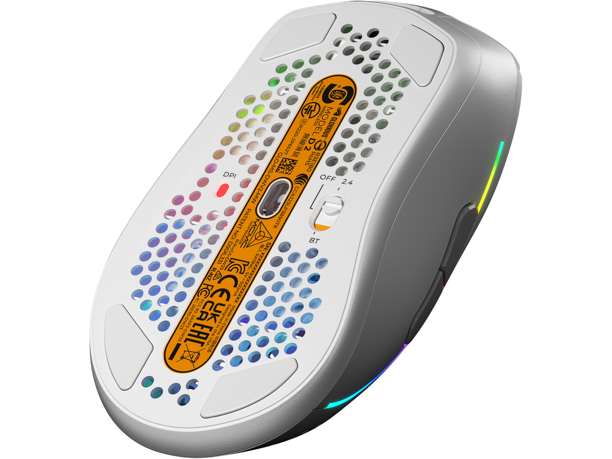 Glorious Model D 2 Trådlös Gamingmus (vit) Gamingmus