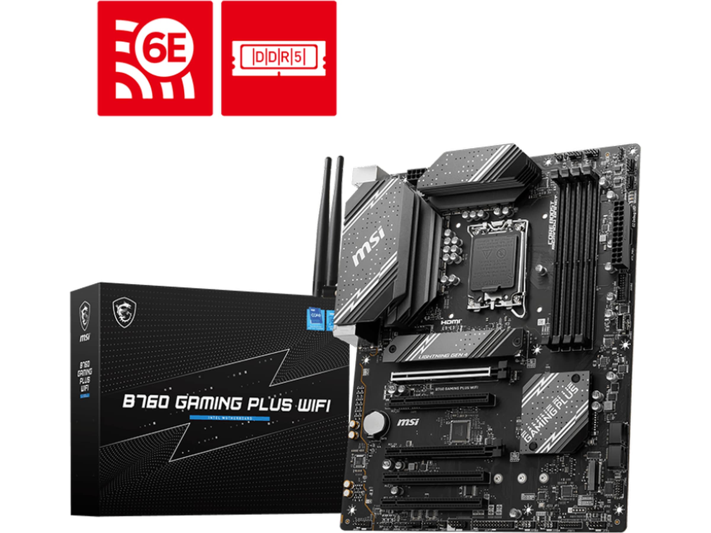 MSI B760 Gaming Plus WiFi Moderkort Intel Socket