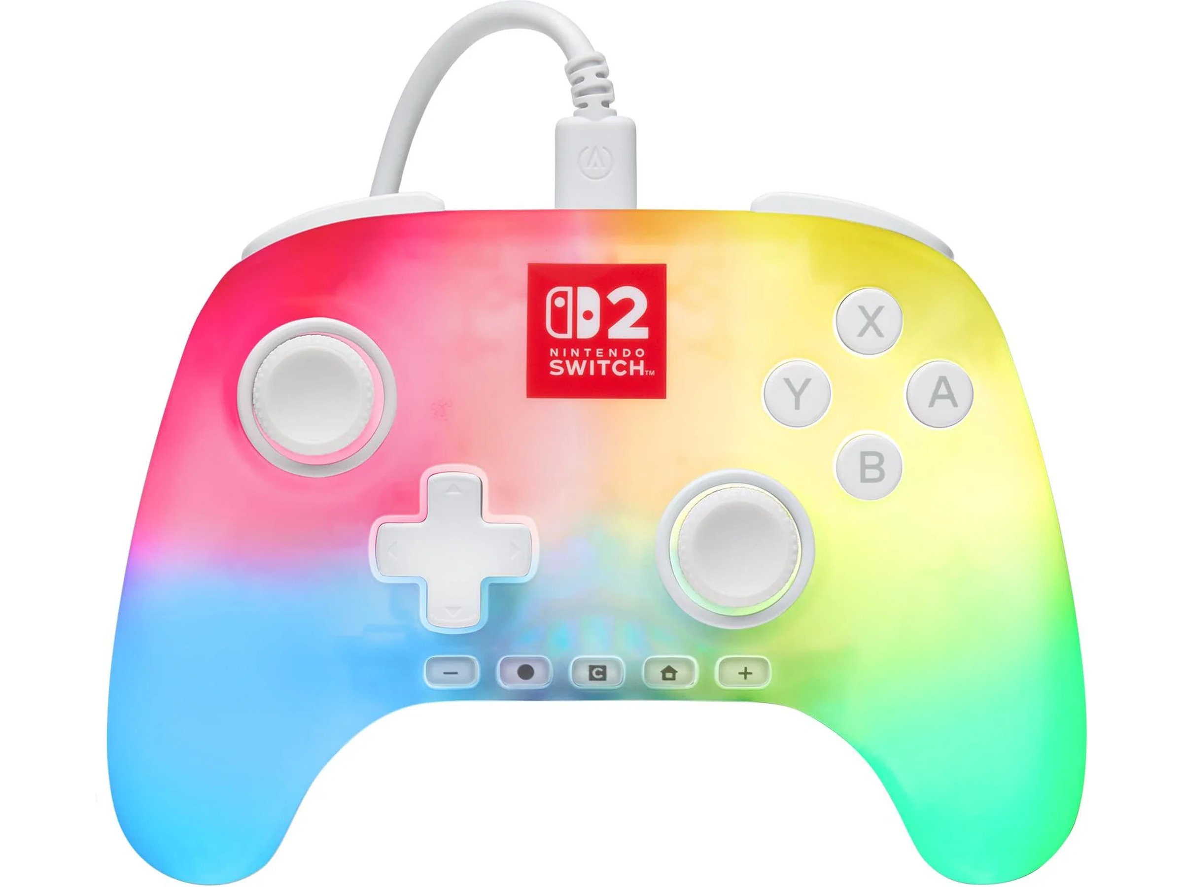PowerA Advantage kontroller Nintento Switch 2 Lumectra White Tillbehör till spelkonsoler