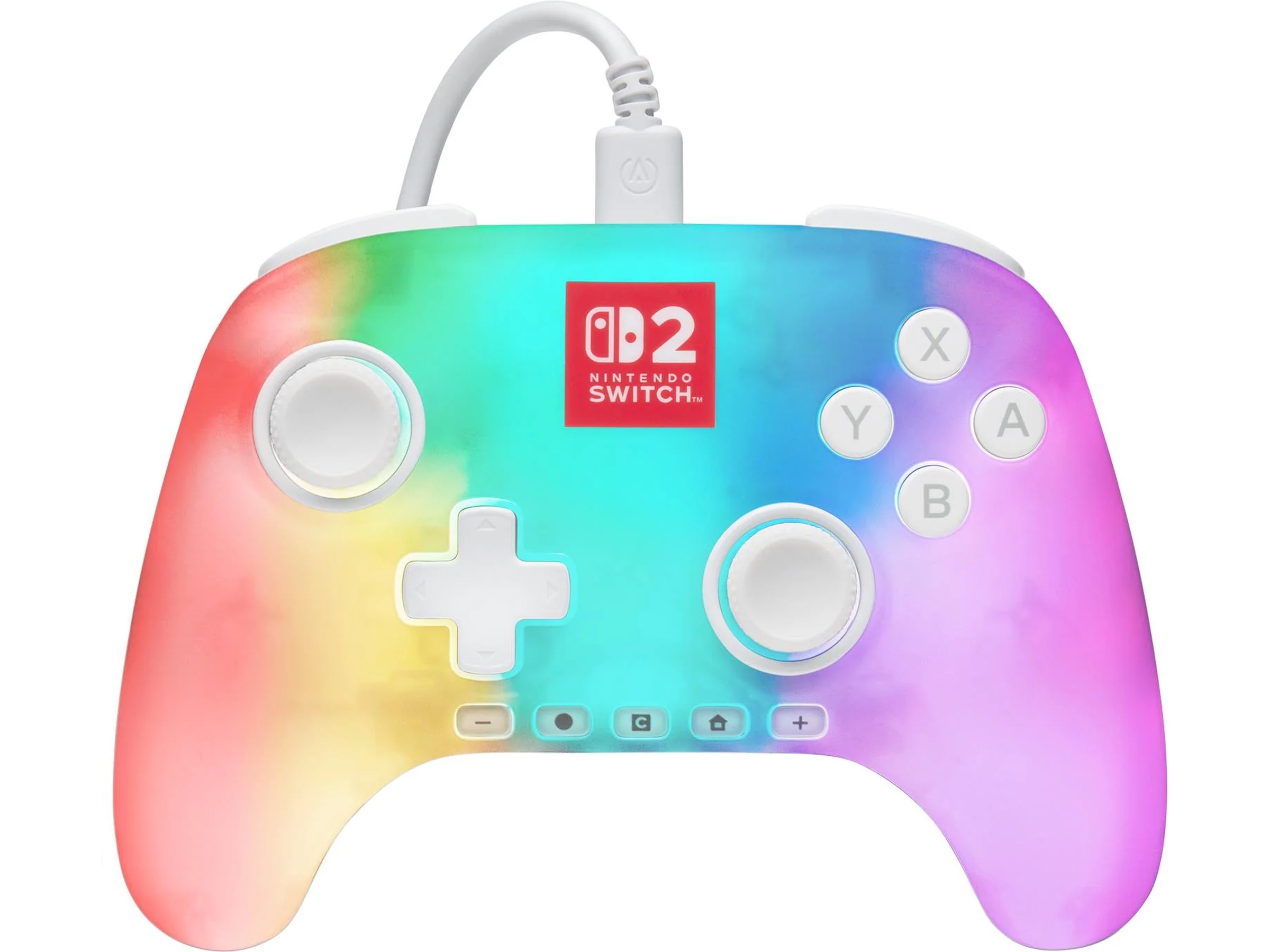 PowerA Advantage kontroller Nintento Switch 2 Lumectra White Tillbehör till spelkonsoler