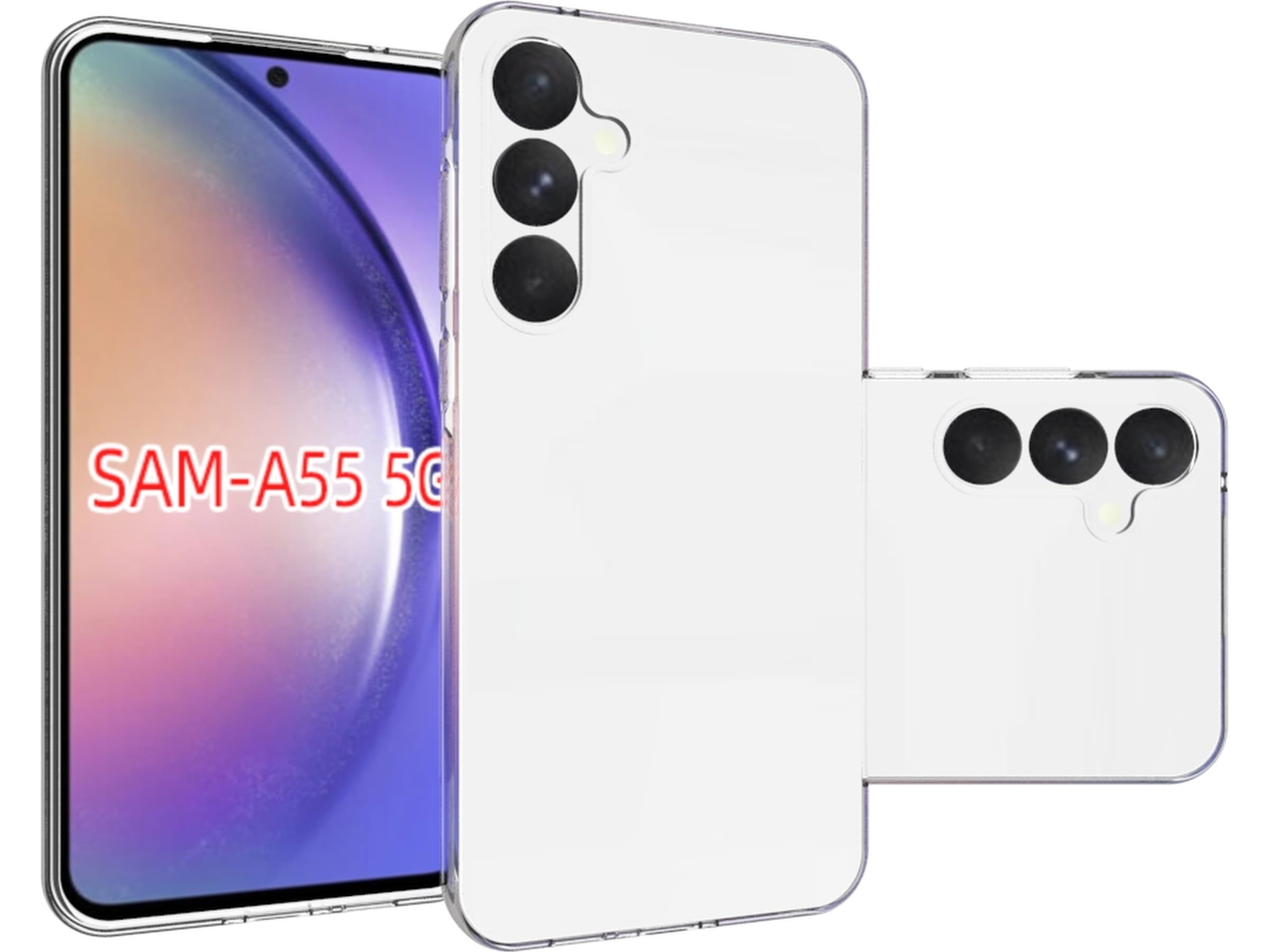 iiglo Samsung Galaxy A55 Silikonskal (transparent) Mobilskal