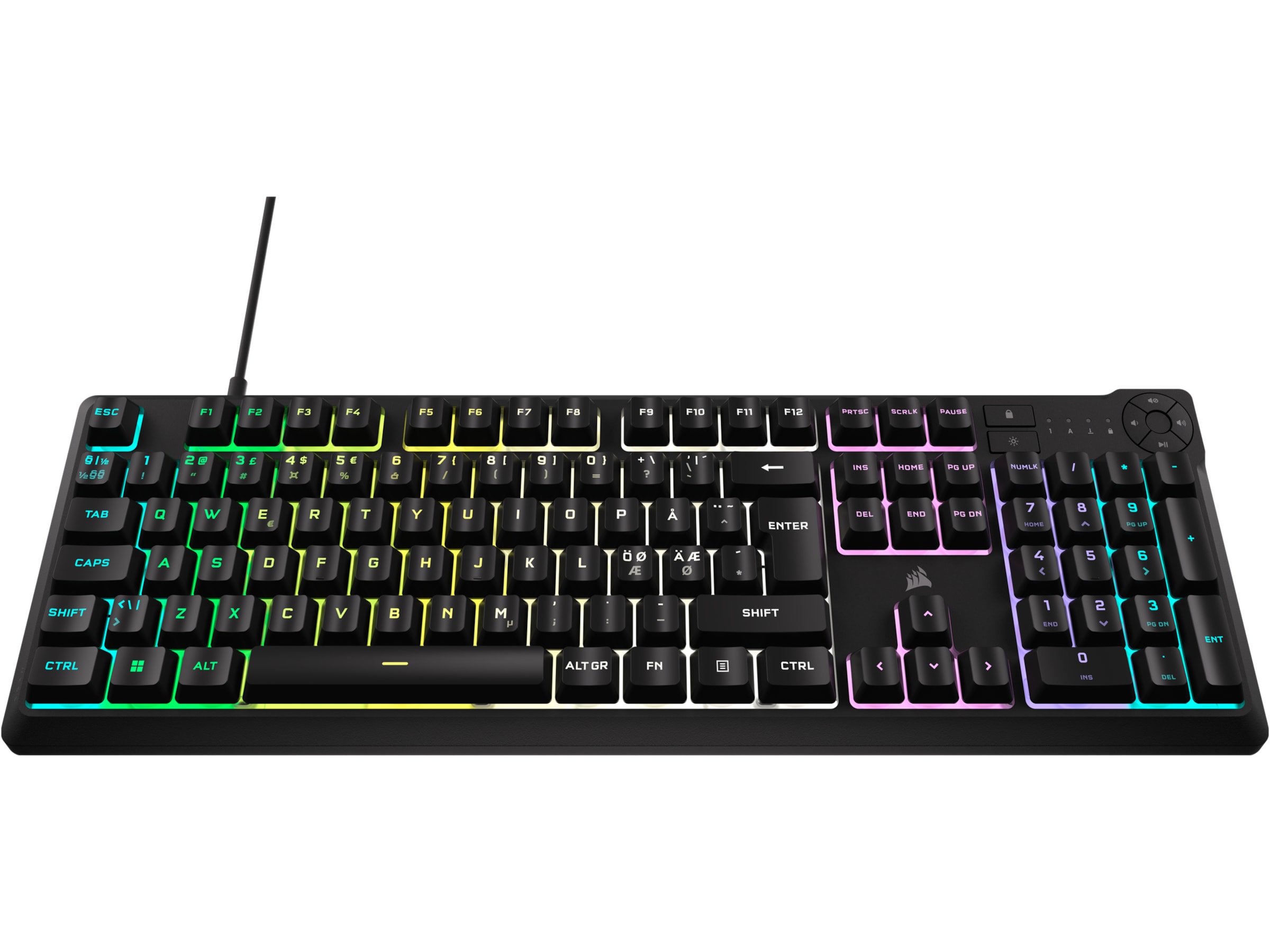 Corsair K55 Core RGB gamingtangentbord (svart) Gamingtangentbord