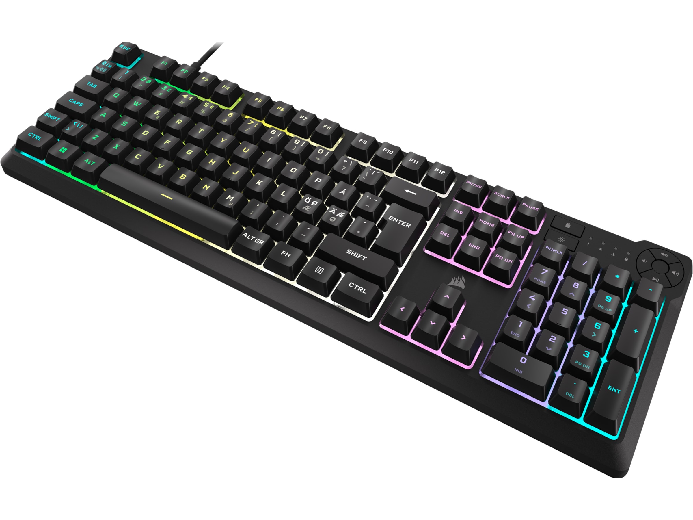 Corsair K55 Core RGB gamingtangentbord (svart) Gamingtangentbord