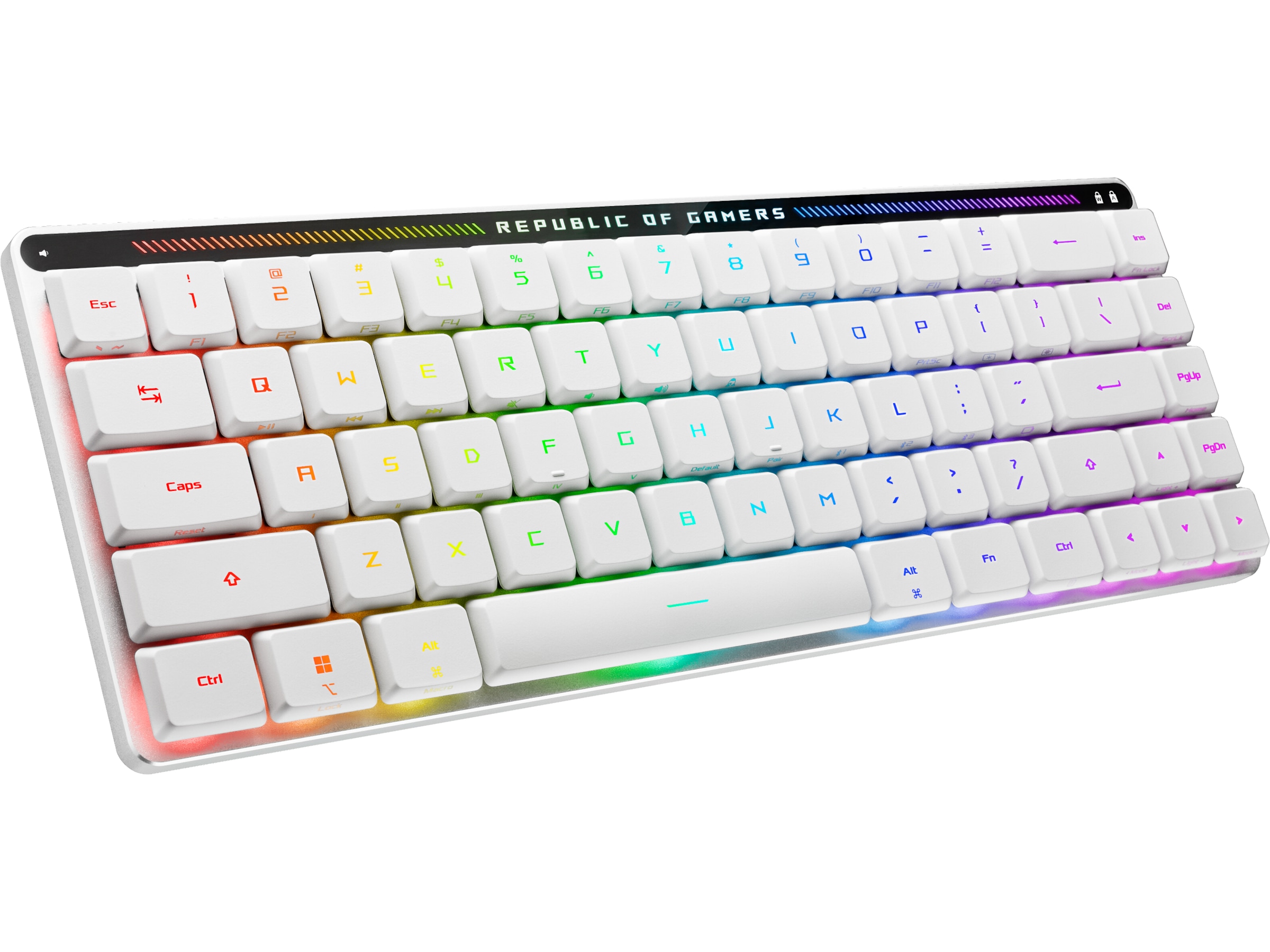 ASUS ROG Falchion RX Low Profile Optical trådlöst gamingtangentbord (vit) Gamingtangentbord