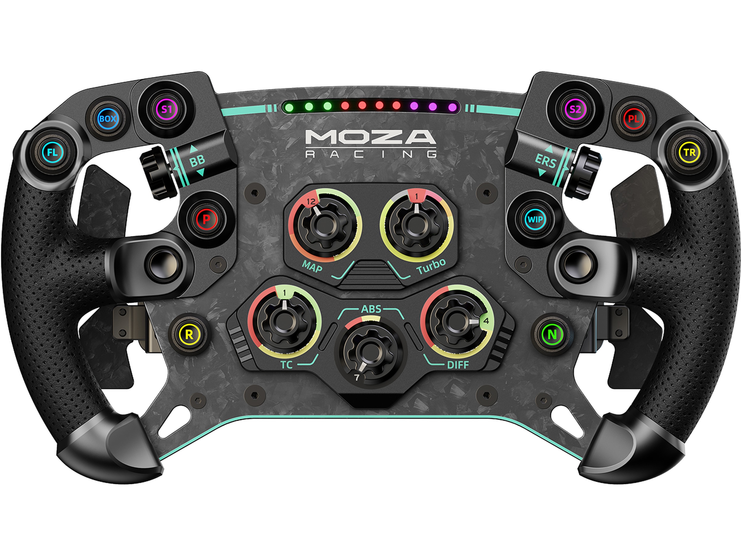 Moza Racing GS V2P Microfiber Leather GT Ratt 30cm Ratt och pedaler