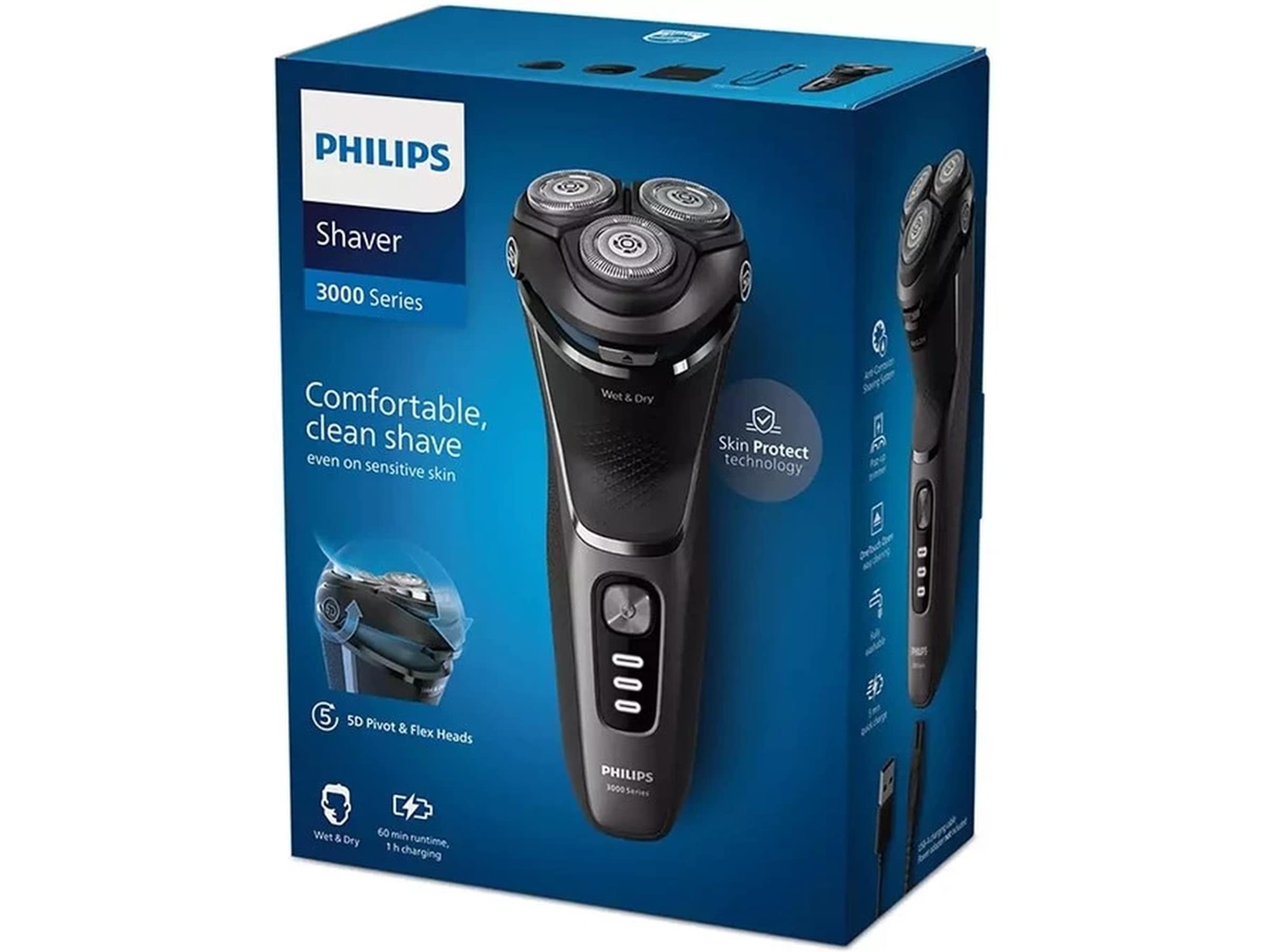 Philips Series 3000 Wet & Dry elektrisk rakapparat S3343/13 Rakapparat