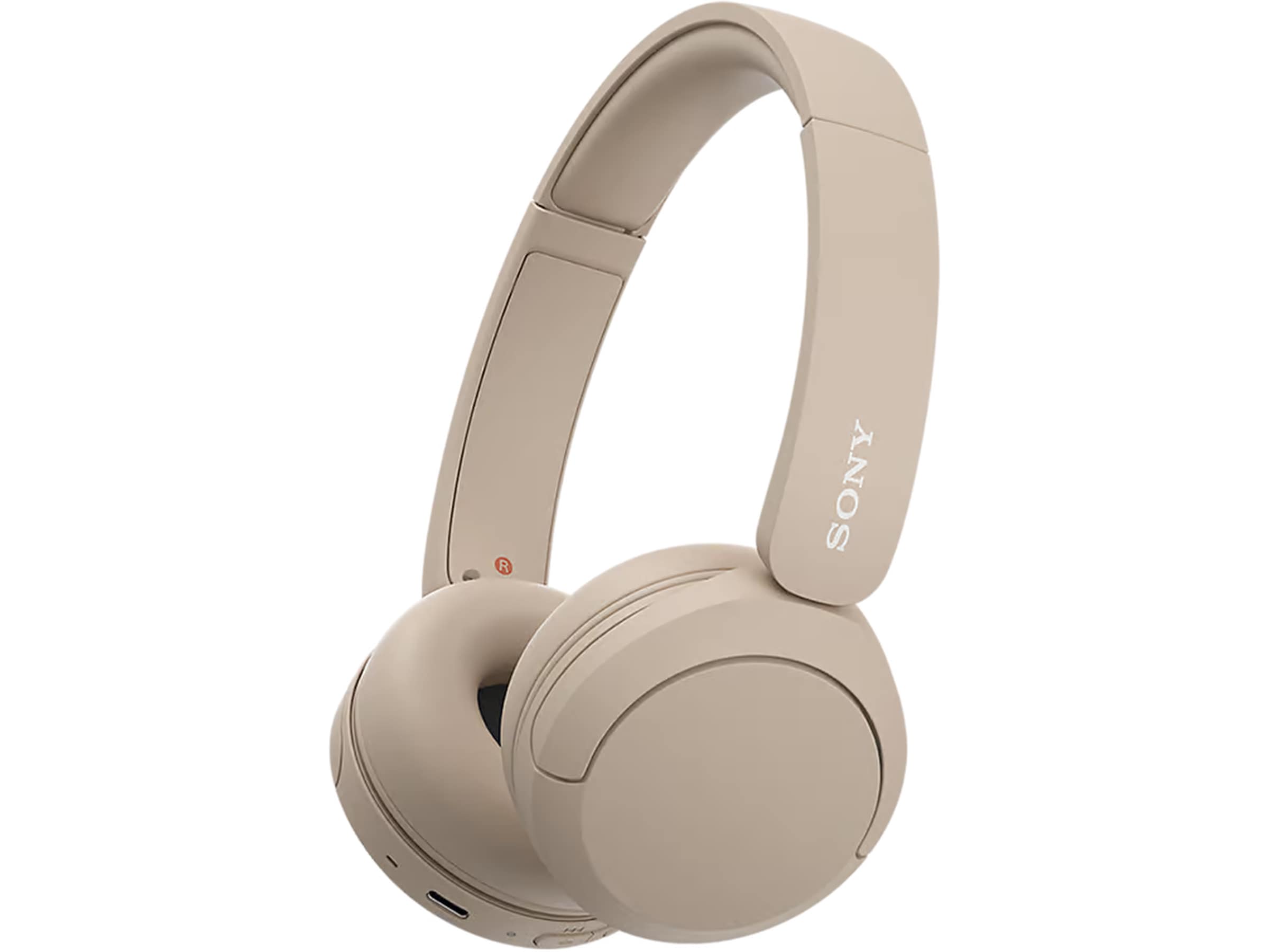 Sony WH-CH520 trådlösa hörlura, On-Ear (beige) Hörlurar
