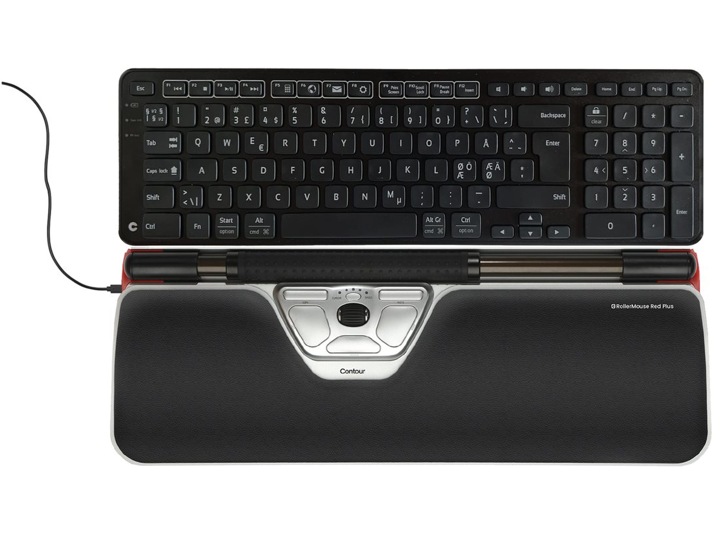 Contour RollerMouse Red Plus + Balance Keyboard trådbunden Ergonomi