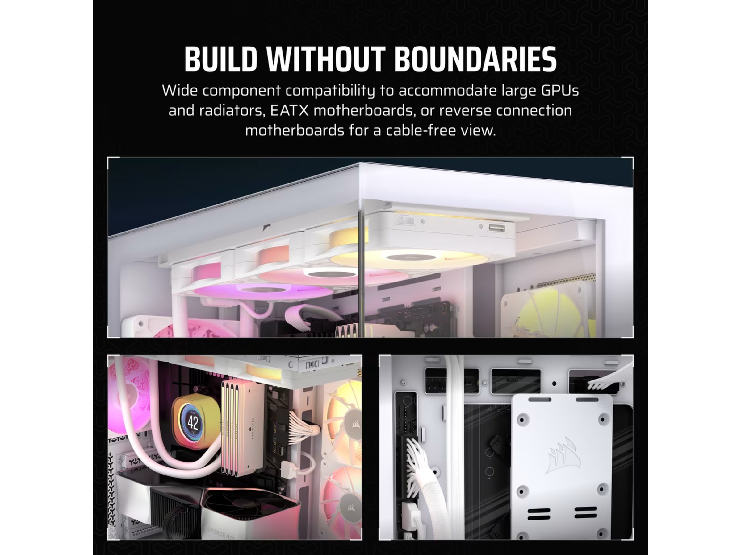 Corsair 3500X Tempered Glass Mid-Tower (vit) Midi tower