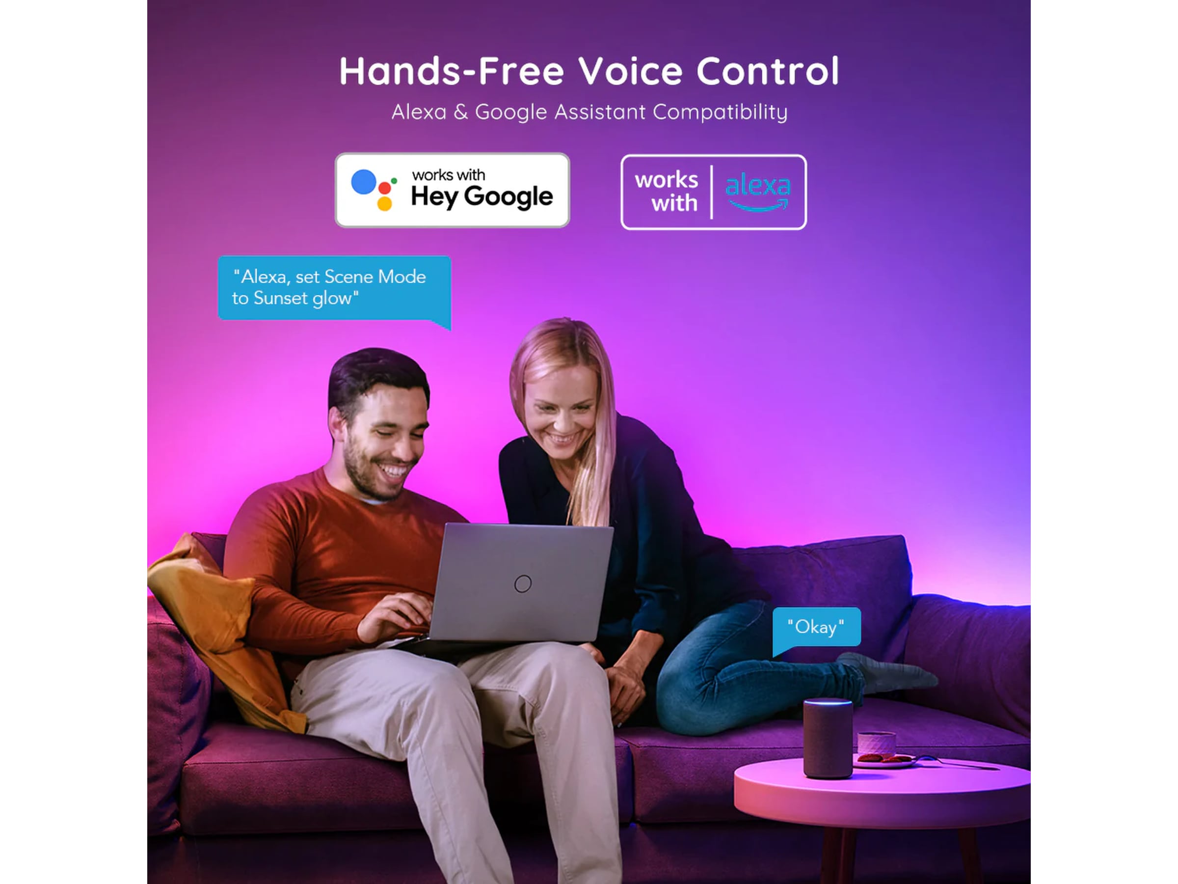 Govee RGB Smart Wi-Fi + Bluetooth LED Strip (2x5m) Led strips & underhållning