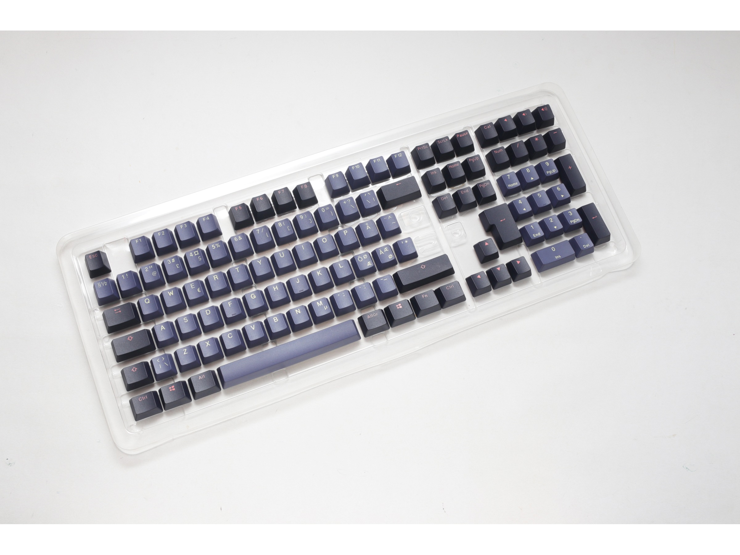 Ducky PBT Cosmic Keycaps (Blå/svart) Tillbehör till gaming tangentbord och mus