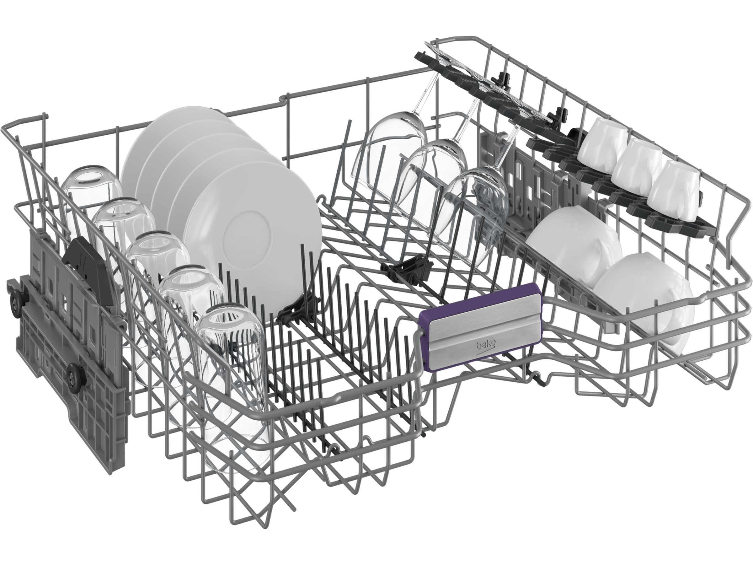 Beko BDUN38641WD Diskmaskin (vit) Underbyggd diskmaskin