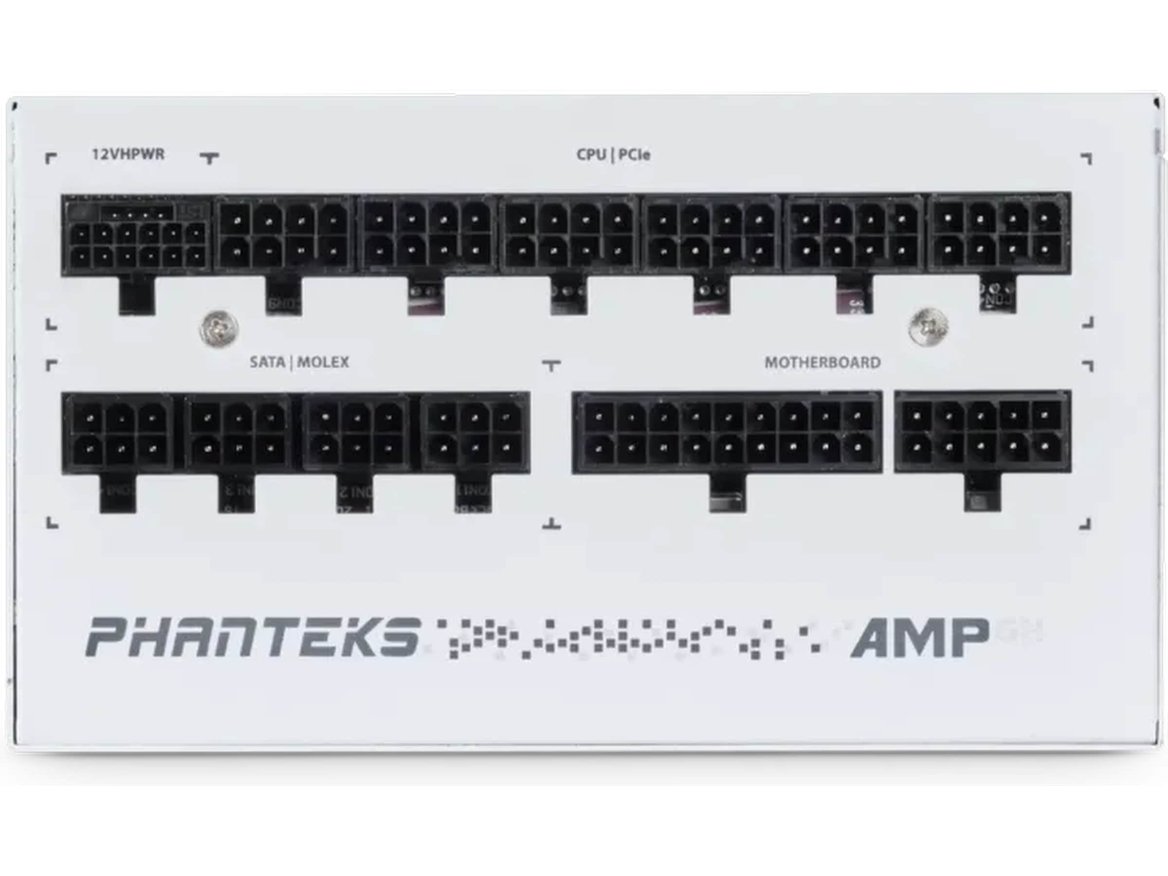 Phanteks AMP GH 850W Gold PSU (vit) Nätaggregat