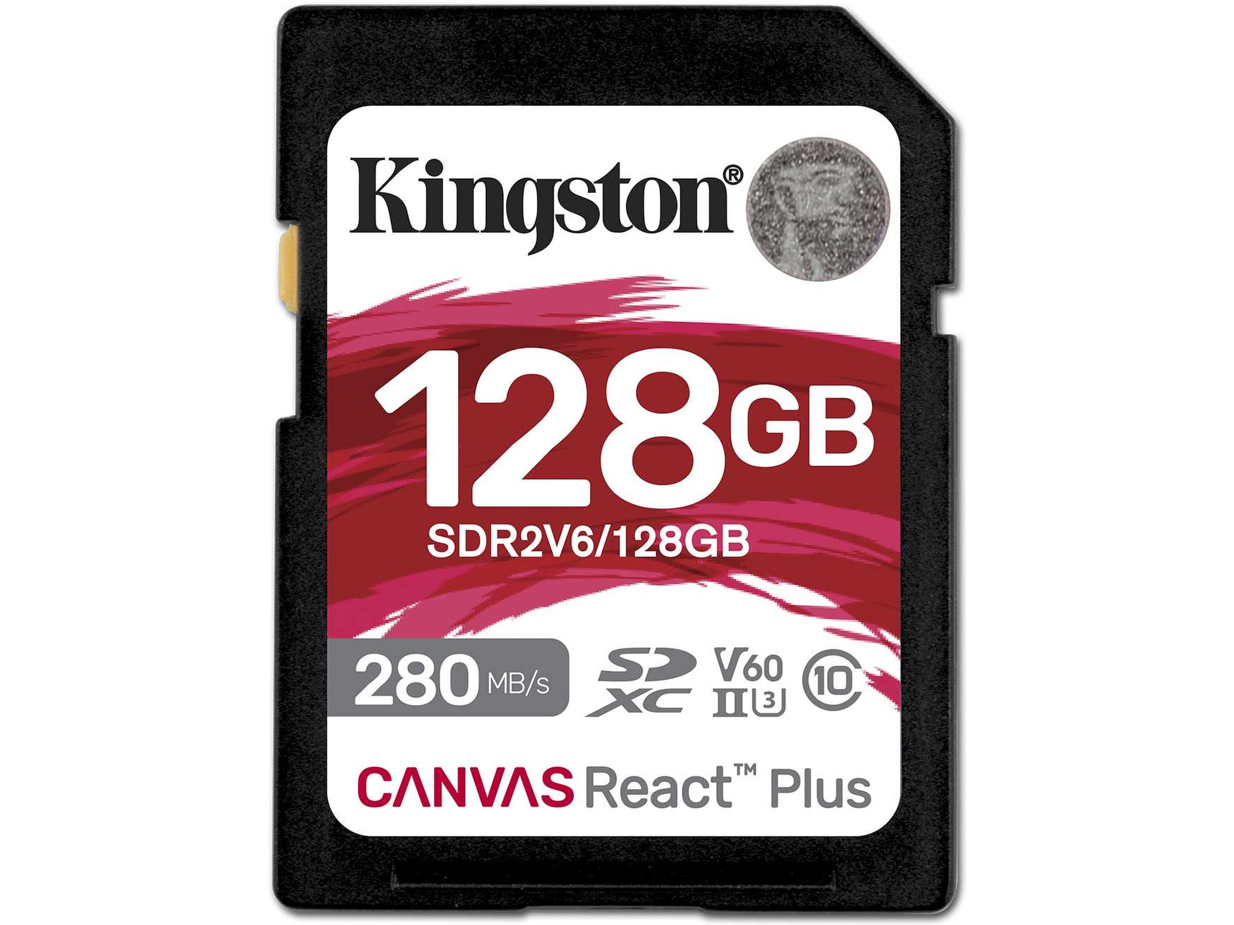 Kingston Canvas React Plus V60 128GB Minneskort