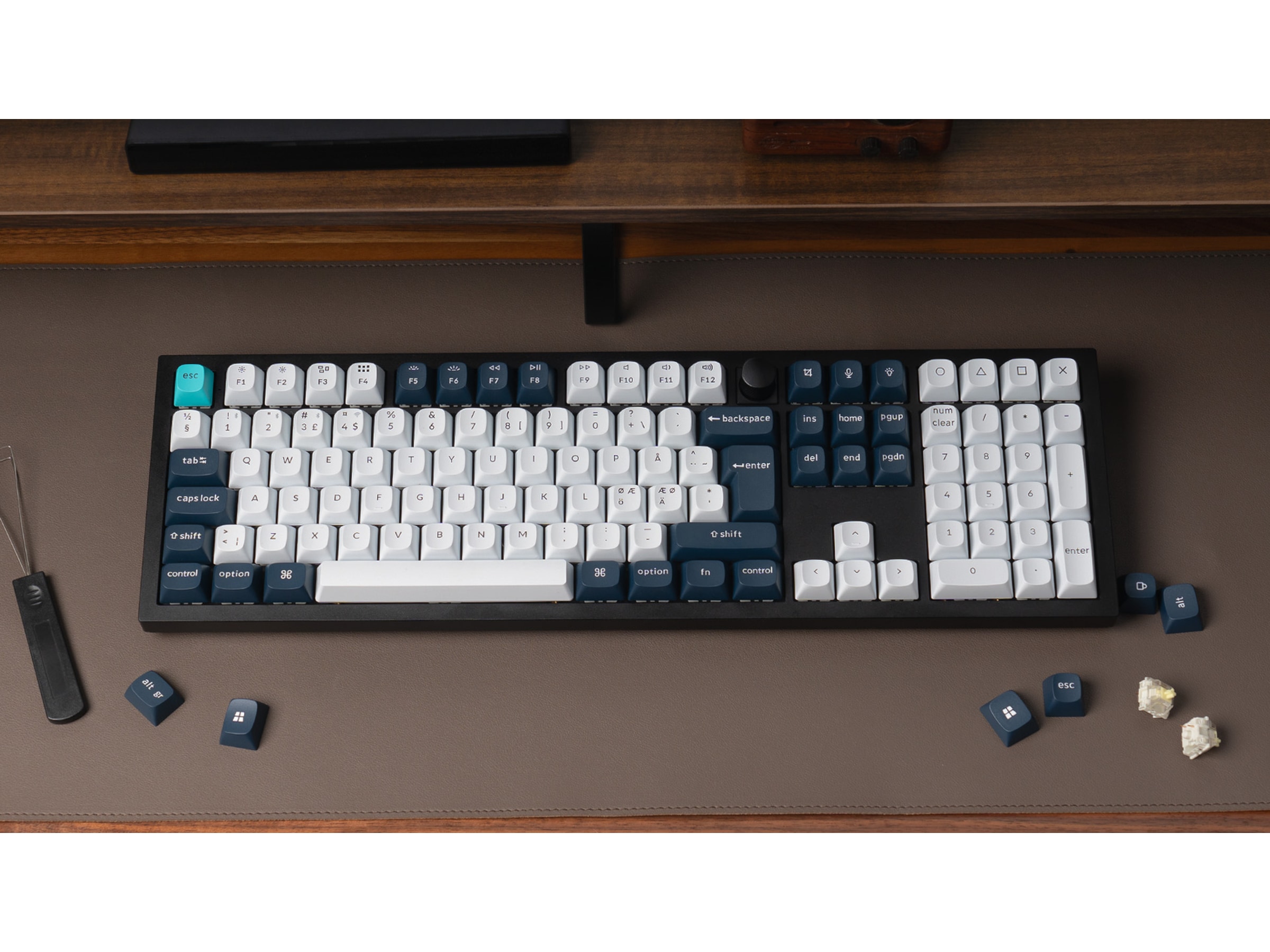 Keychron Q6 MAX 100% trådlös tangentbord Brown Switches Gamingtangentbord