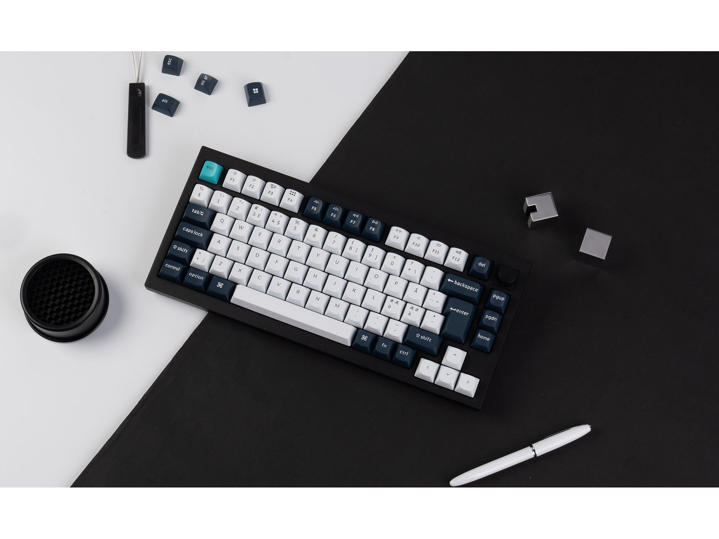 Keychron Q1 MAX 75% trådlös tangentbord Brown Switches Gamingtangentbord