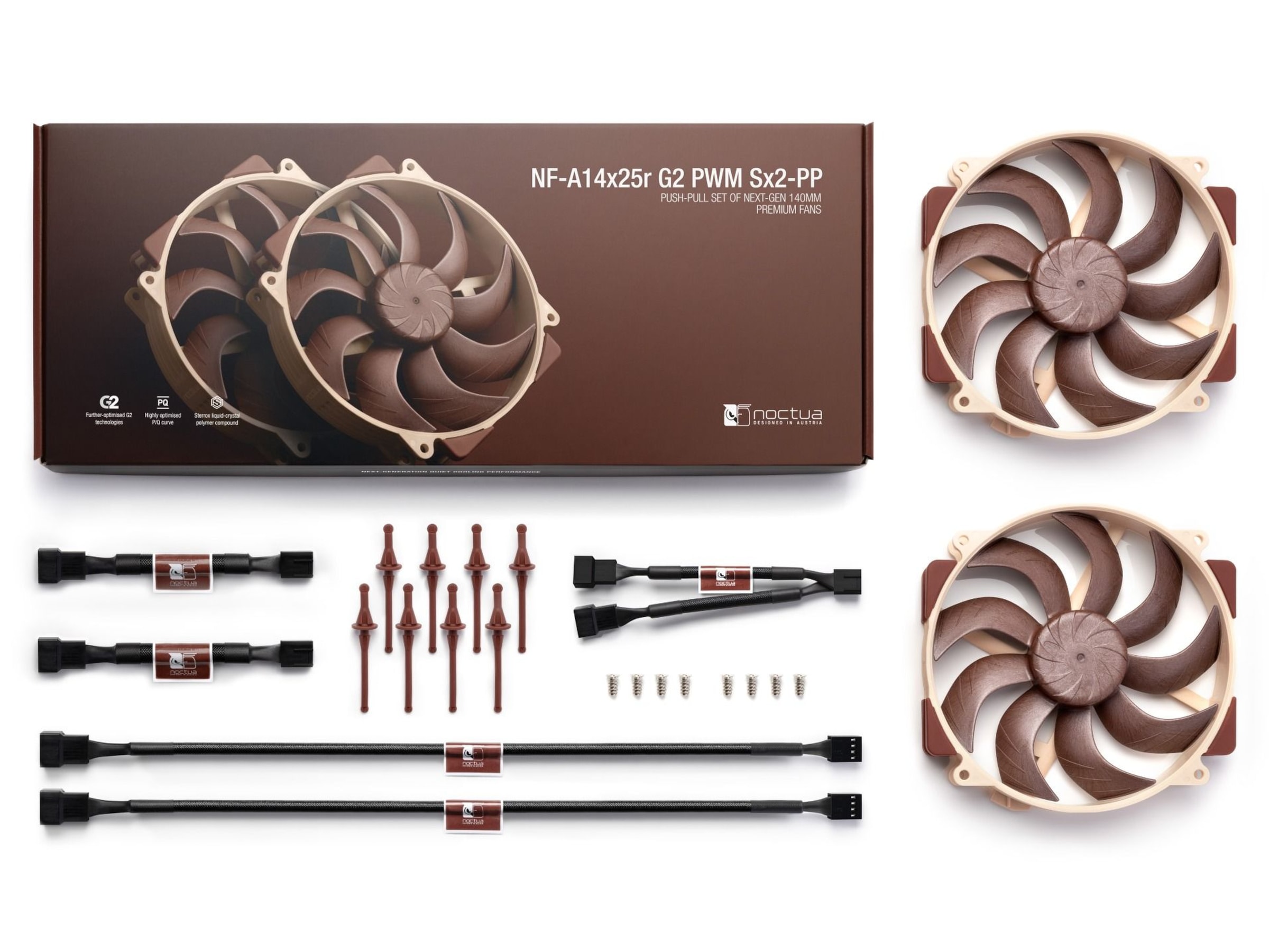 Noctua NF-A14x25r G2 PWM Sx2-PP Fläkt Fläkt