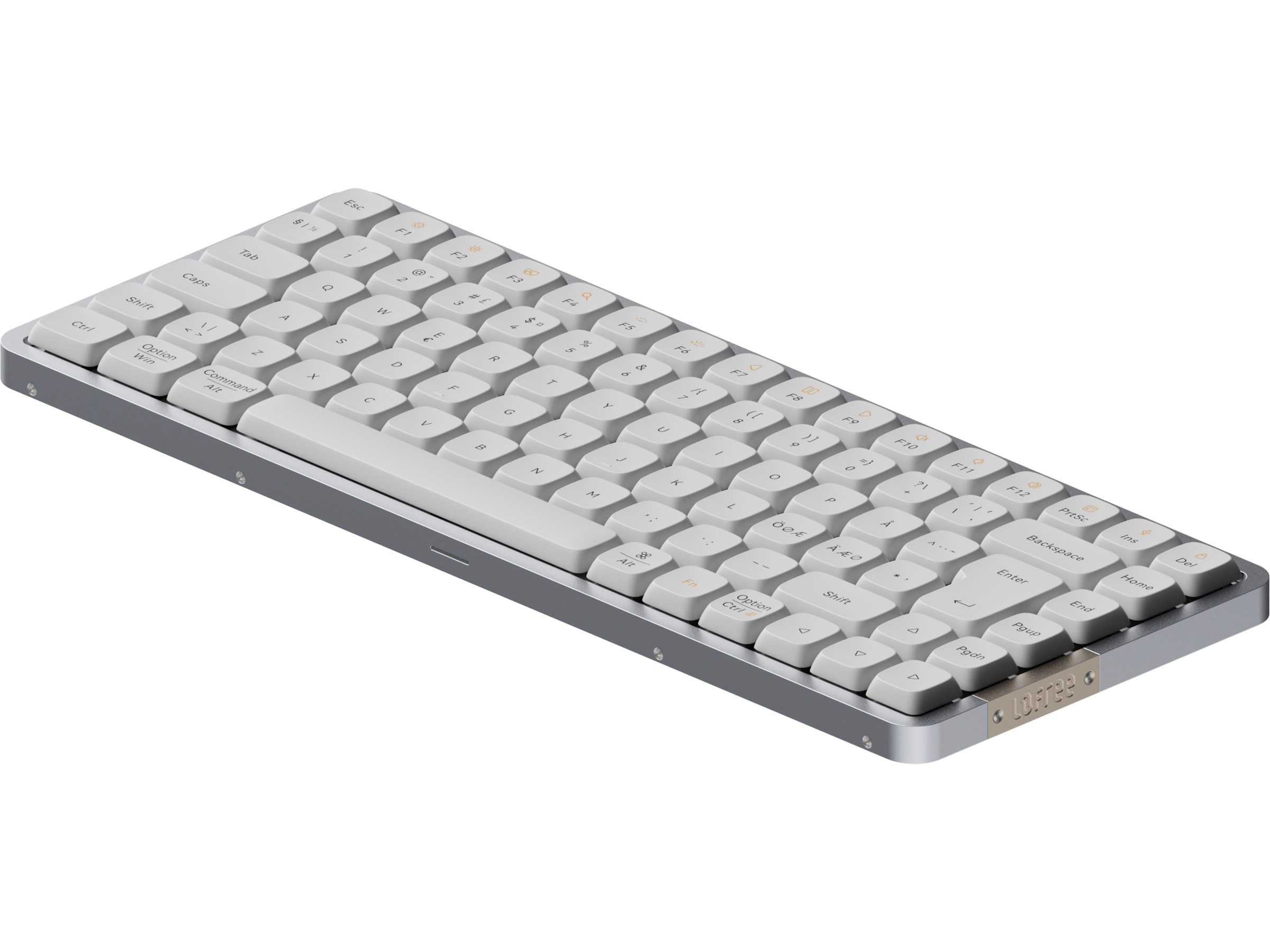 Lofree Flow84 low profile trådlöst tangentbord (vit) Tangentbord