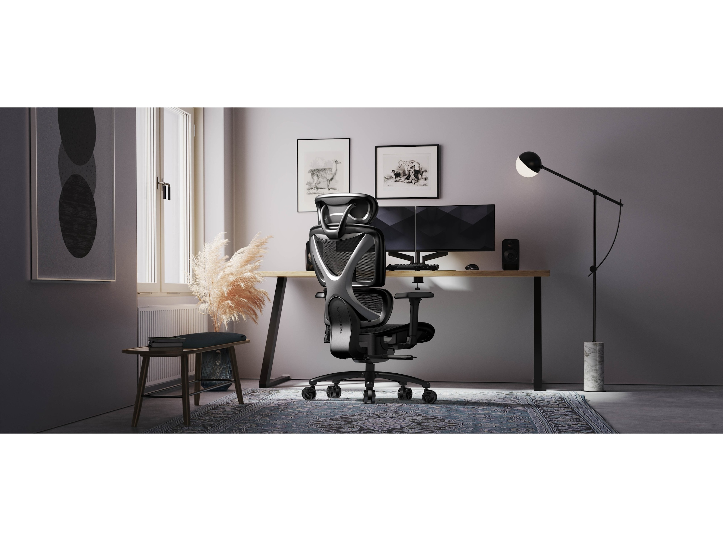 ThunderX3 XTC ergonomisk kontorsstol (mesh black) Gamingstolar