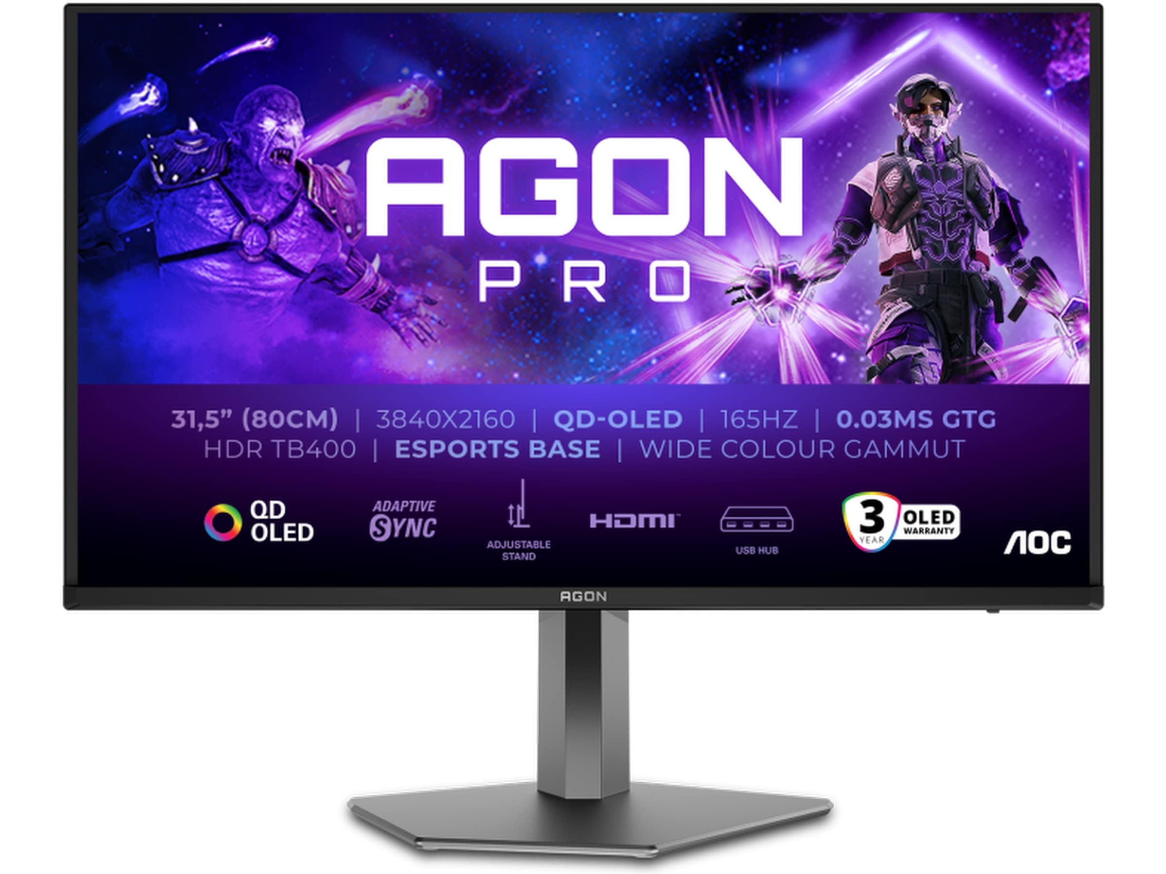 AOC 32" 4K gamingskärm AG326UD Gamingskärmar