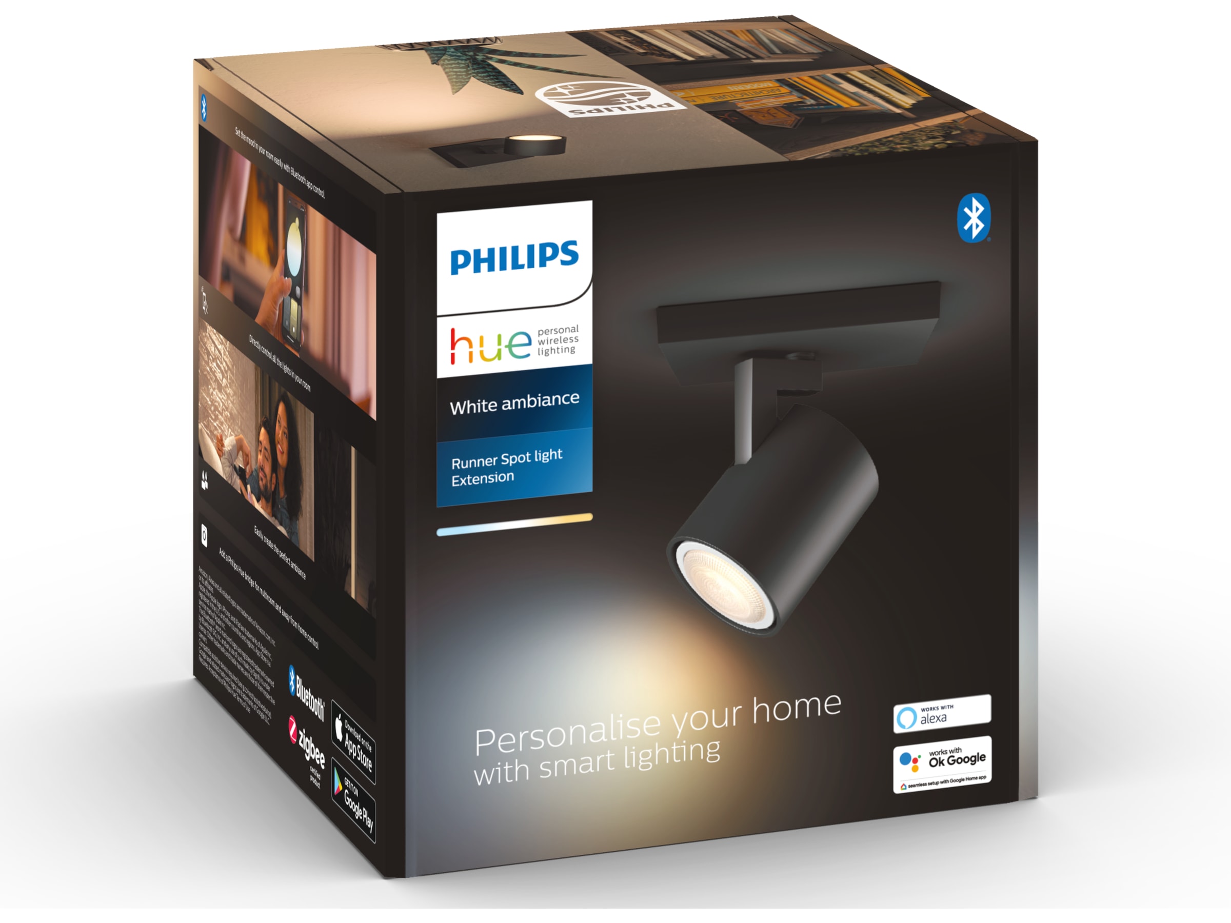 Philips Hue Runner spotlight förlängning (svart) Taklampa