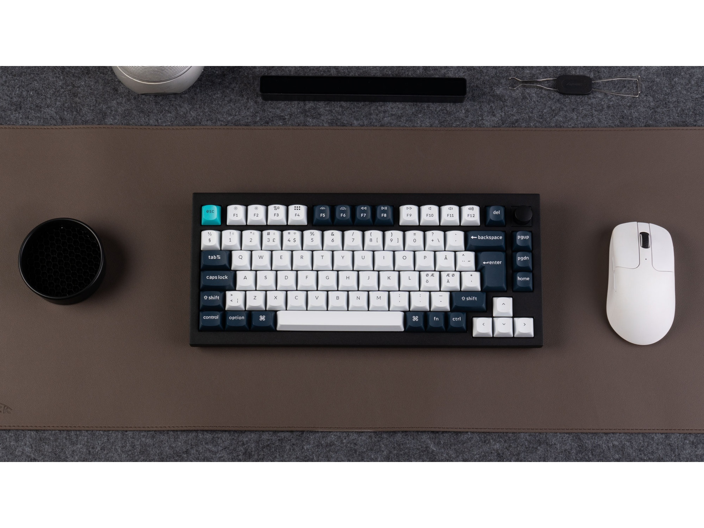 Keychron Q1 MAX 75% trådlös tangentbord Brown Switches -B-Grade Demo tangentbord