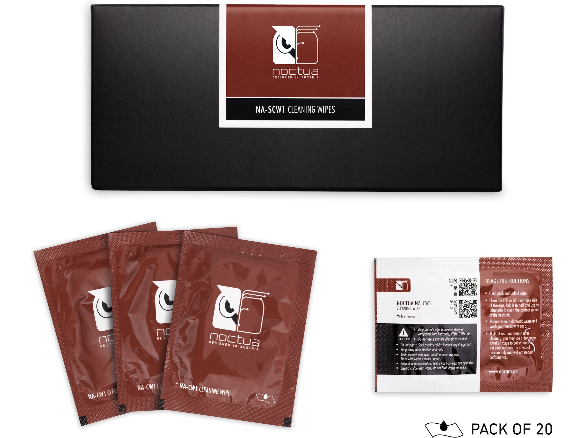 Noctua våtservetter 20-pack Tillbehör