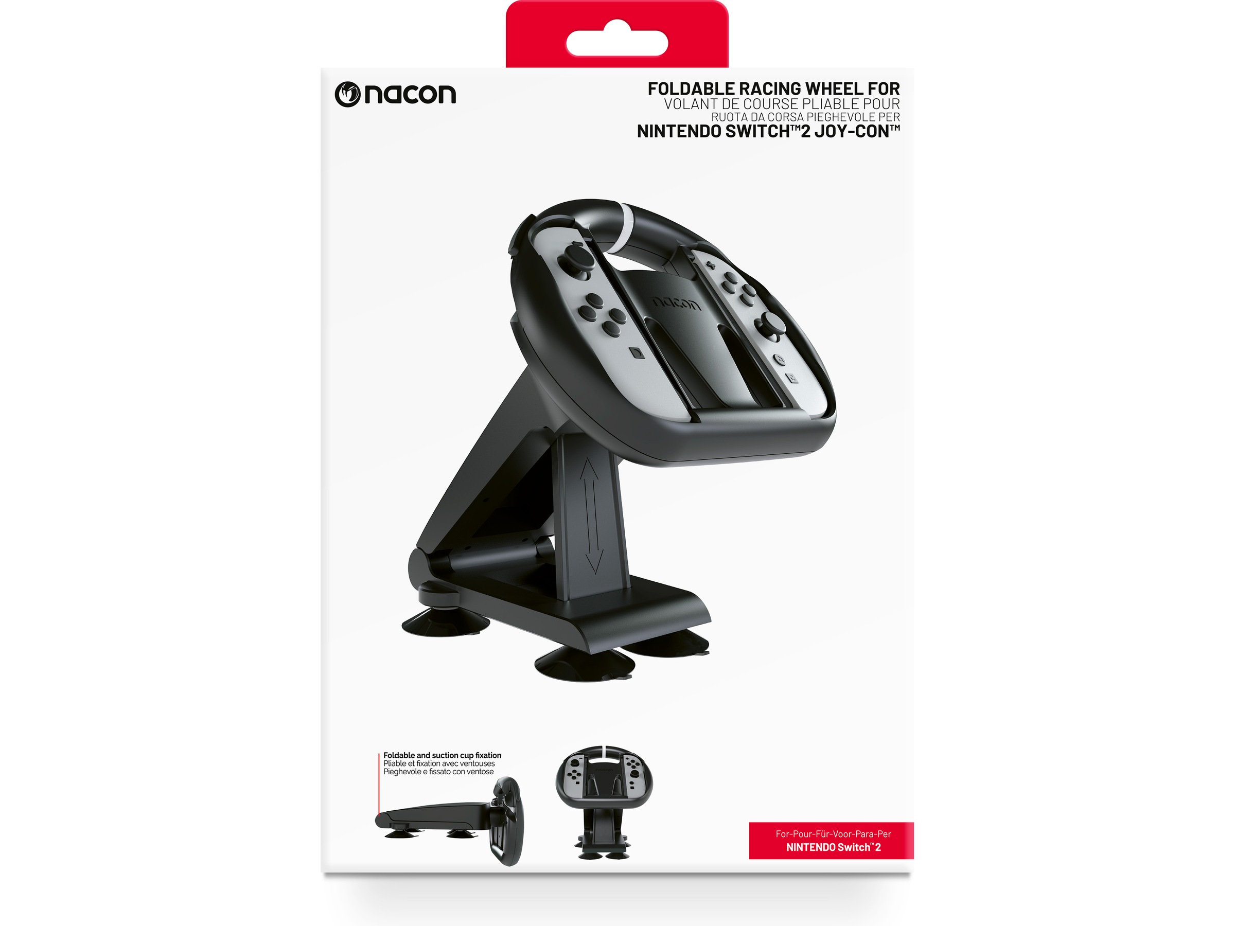 Nacon Foldable Wheel for Nintendo Switch 2 Joy-Con Tillbehör till spelkonsoler