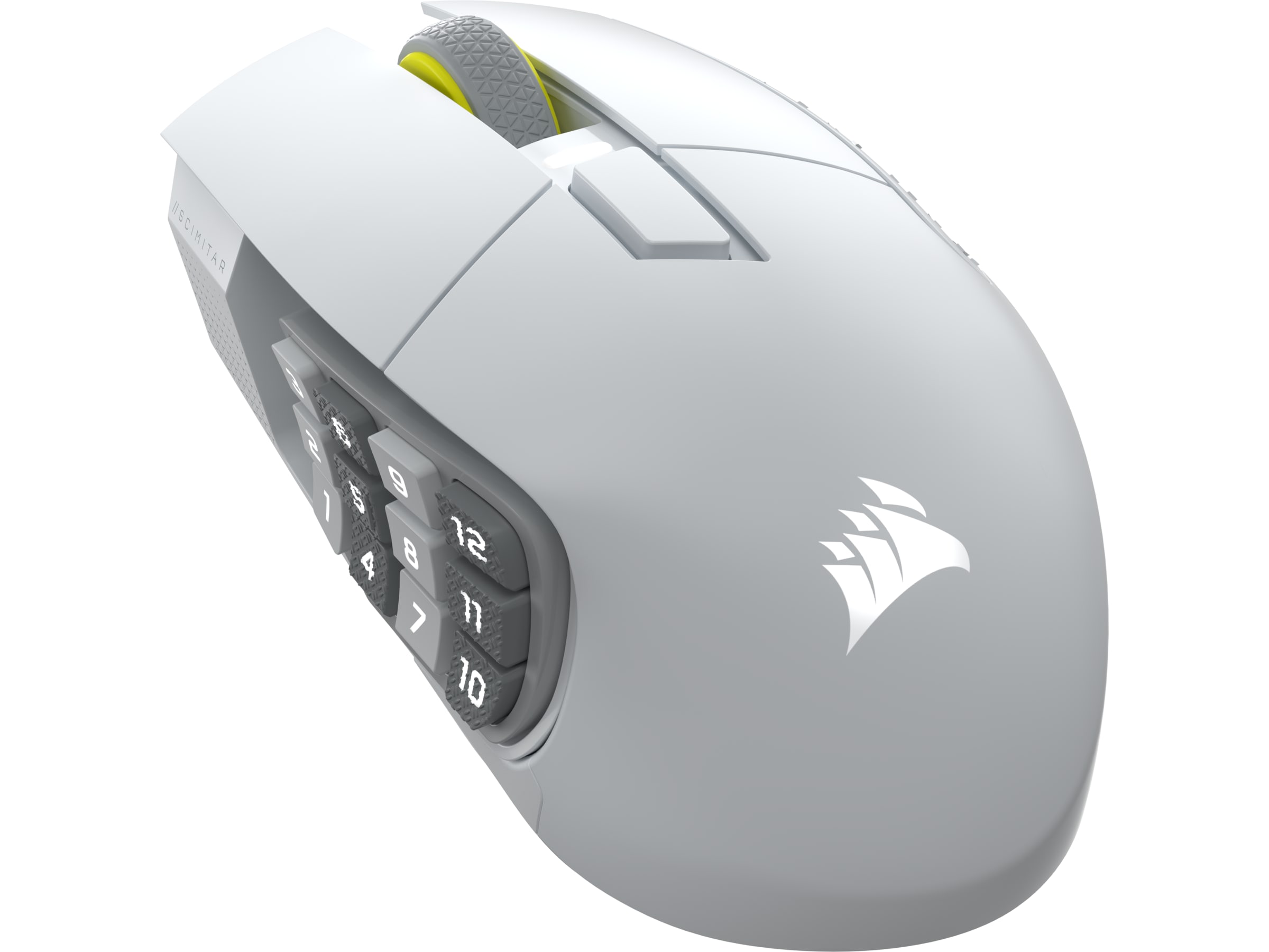 Corsair Scimitar Elite trådlös gamingmus (vit) Gamingmus