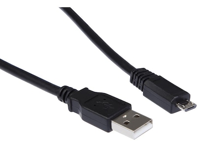 USB-A till USB Micro-B kabel 0,5m (svart)