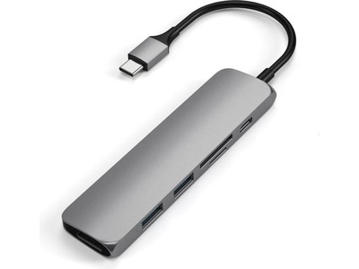 Satechi Slim MultiPort V2 Docking (rymdgrå)