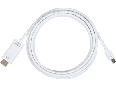 Mini DP till HDMI kabel 3m (vit)