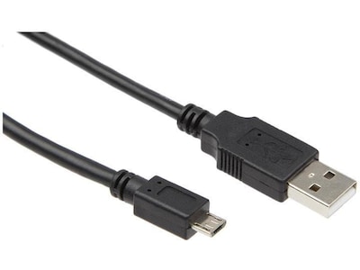 USB-A till USB Micro-B kabel 2m (svart)