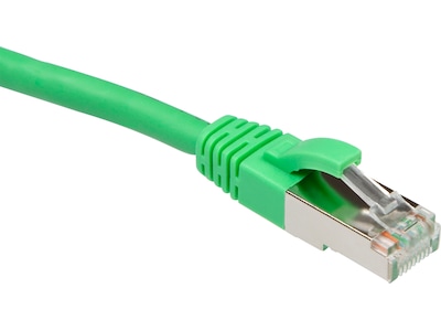 Nätverkskabel Cat6a grön 0,5m
