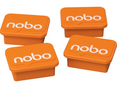 Nobo Magneter Whiteboard 18x22 mm, orange (4 st)