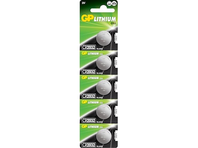 GP Litium CR 2032 batteri 5pk