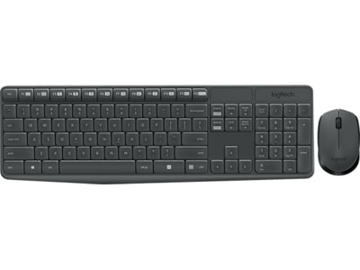 Logitech MK235 Wireless Keyboard and Mouse grå