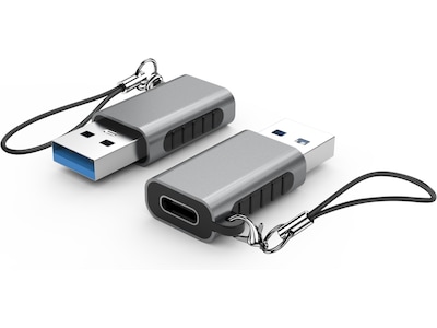 iiglo USB-A til C adapter (Space grey aluminium)