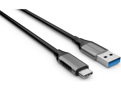 USB-A till USB-C kabel 1m (grå)