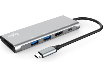 iiglo 6-i-1 Ultraslim Multiport Docking (ljusgrå)