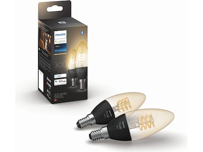Philips Hue White Filament E14 lampa 2-pack