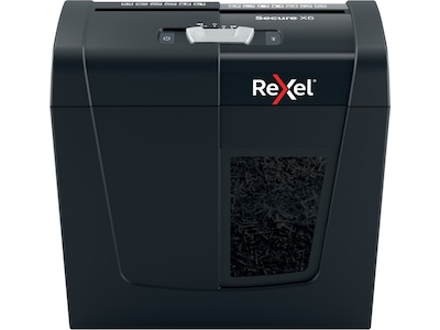 Rexel Dokumentförstörare Secure X6 Korsskärning P4 (svart)