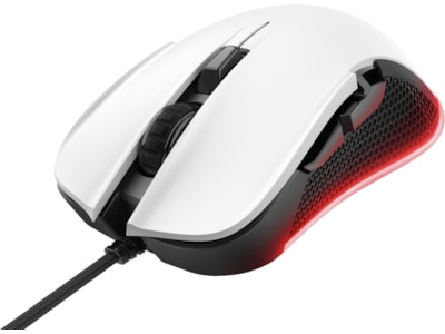 Trust GXT 922W YBAR Gamingmus (vit/svart)