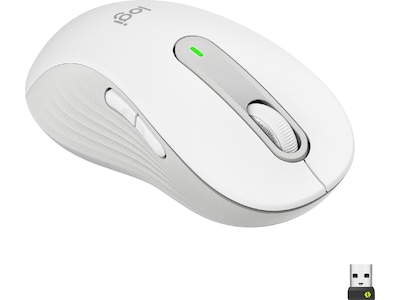 Logitech Signature M650 Large trådlös mus Offwhite