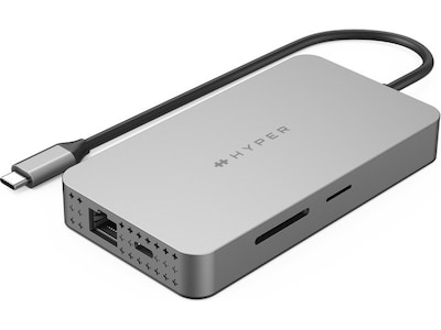 HyperDrive Dual HDMI 10-i-1 USB-C Hub (grå)