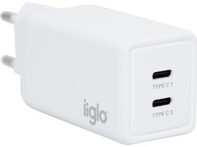 iiglo 65W Väggladdare (vit)
