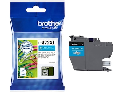 Brother bläck LC422XLC Cyan