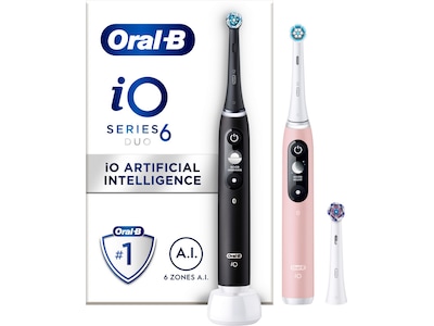 Oral-B iO6 Eltandborste (svart lava & pink sand)