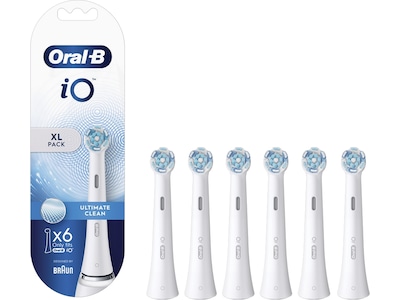 Oral-B iO Ultimate Clean Borsthuvuden 6-pack (vit)